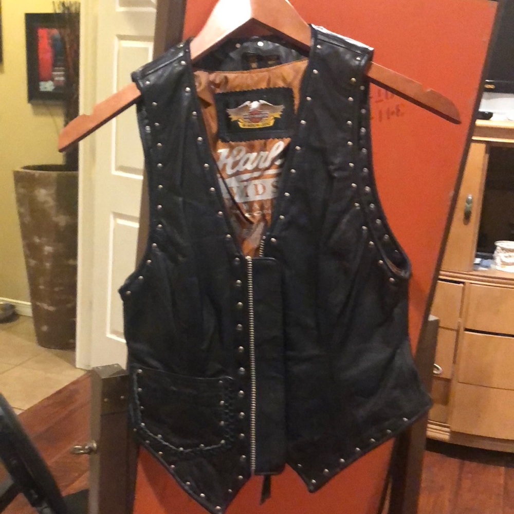 Harley Davidson women’s leather vest